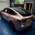 Satin Metallic Rose Gold Car Wrap Tesla