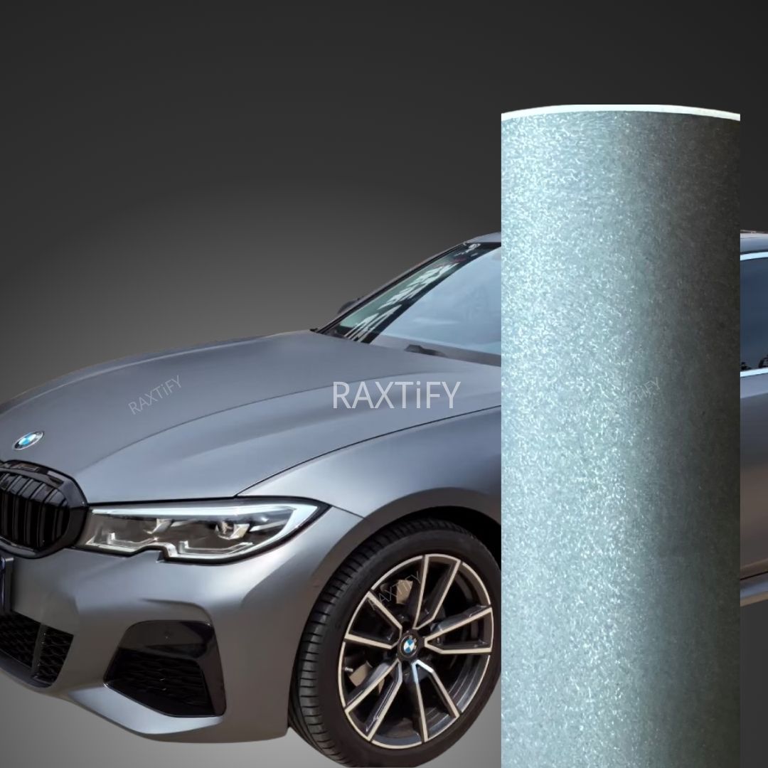 Satin Metallic Metal Gray Vinyl Wrap mian