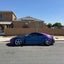 Color Shift Satin Purple Red Vinyl Wrap on subaru side look