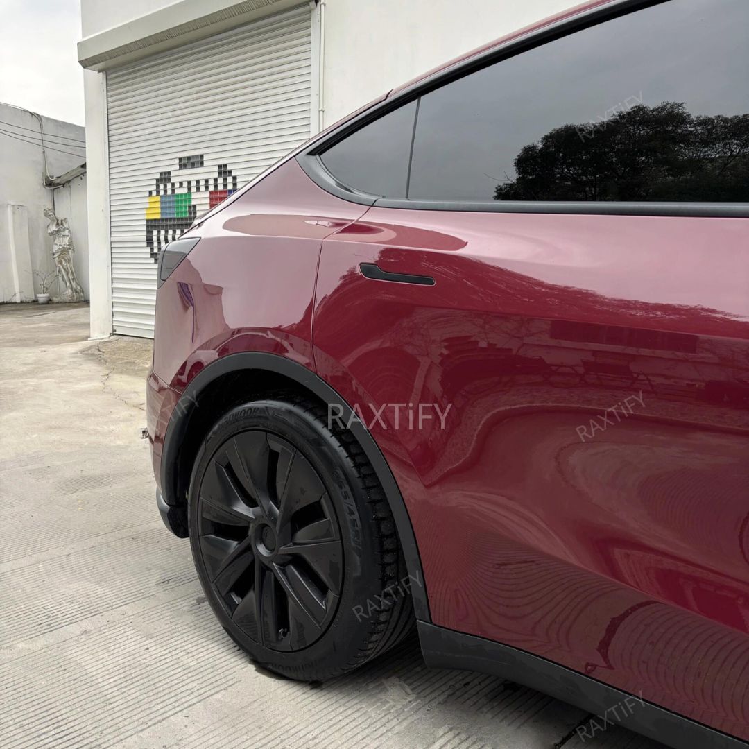 Tesla Super Gloss Ancora Red Vinyl Wrap