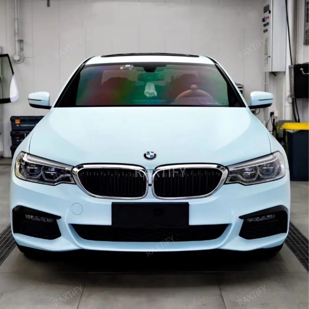 BMW Super Matte Breeze Blue Car Wrap