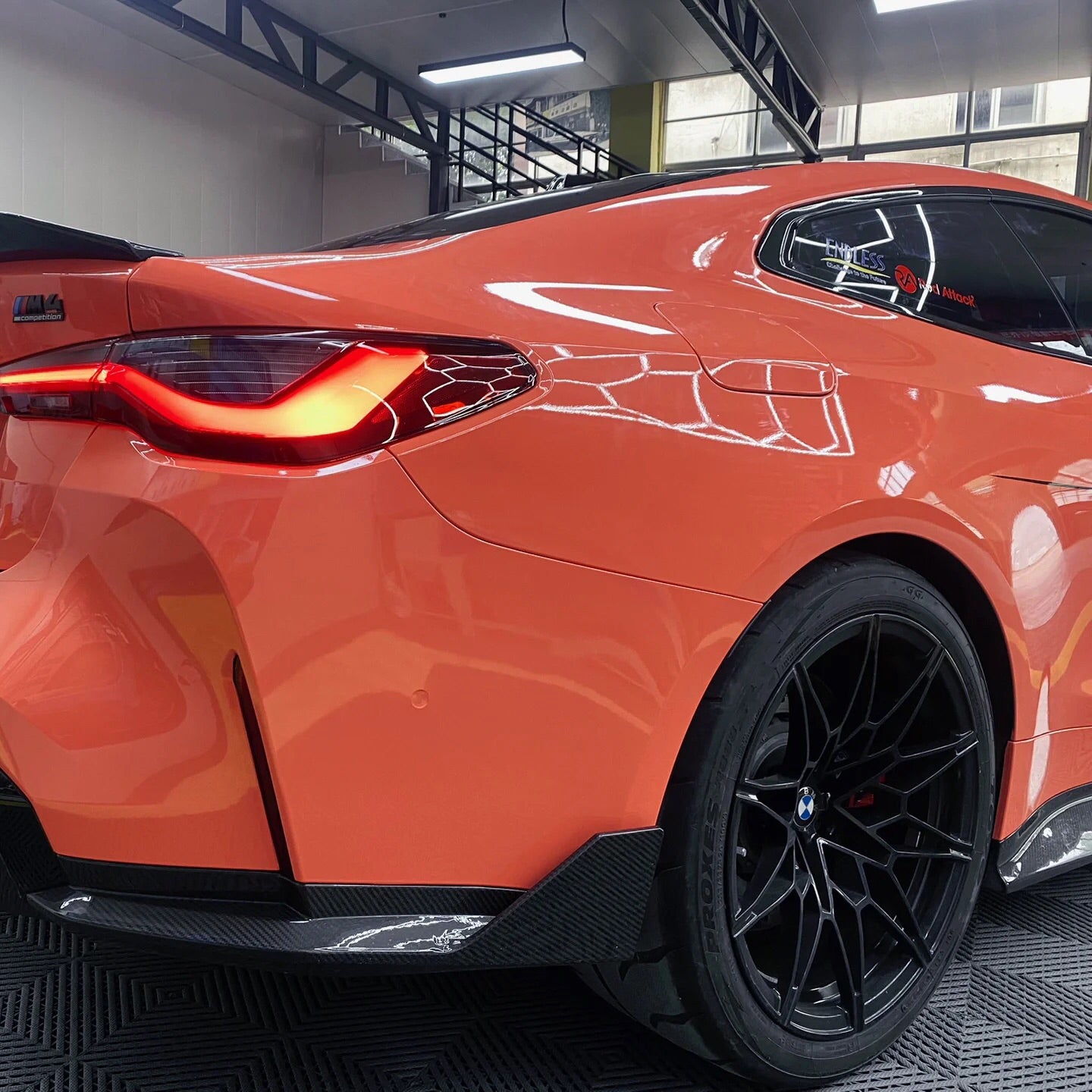 Super Gloss Coral Orange Car Wrap