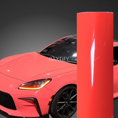 Super Gloss Coral Orange Car Wrap