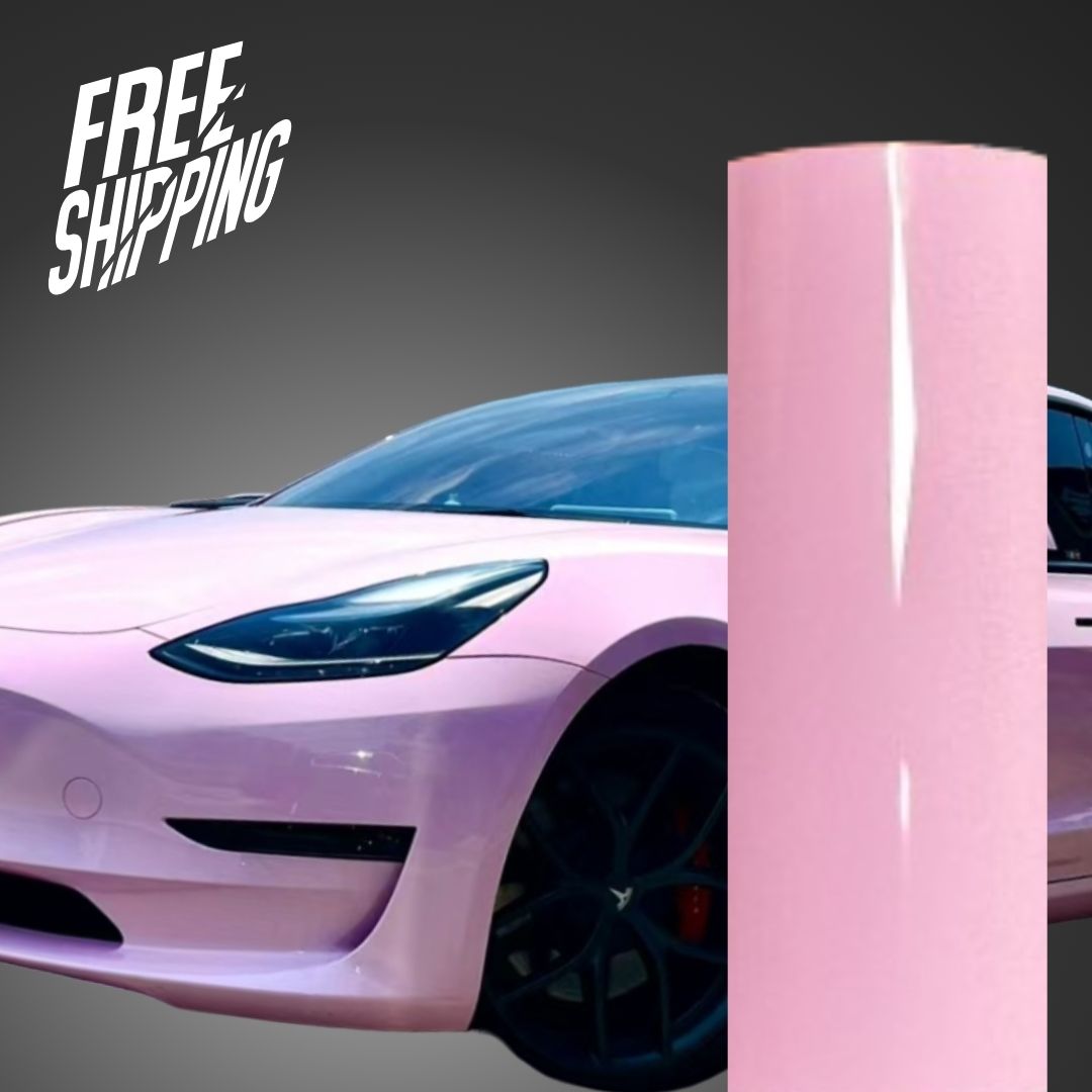 Super Gloss Cotton Candy Pink Vinyl Wrap