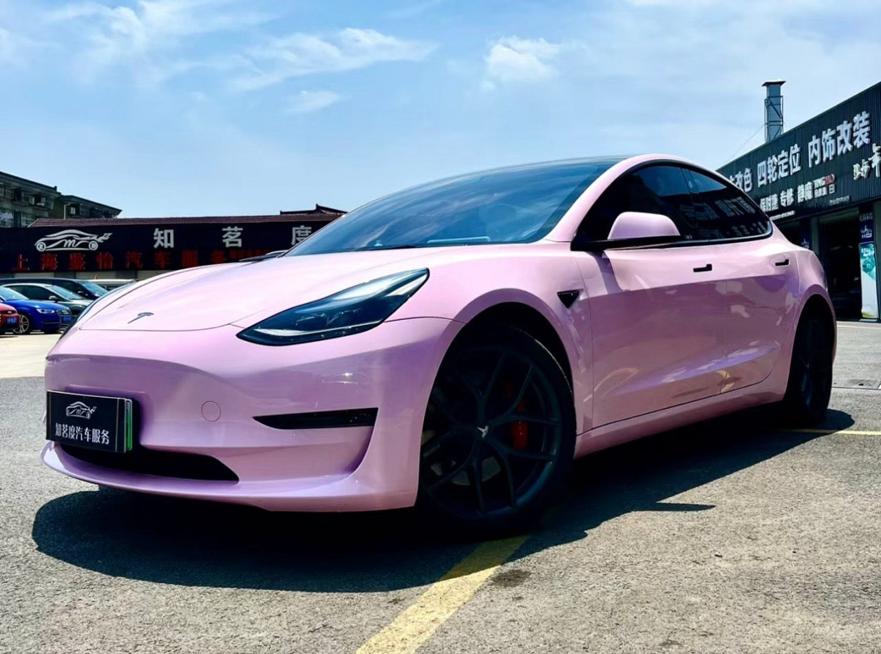 Super Gloss Cotton Candy Pink Vinyl Wrap