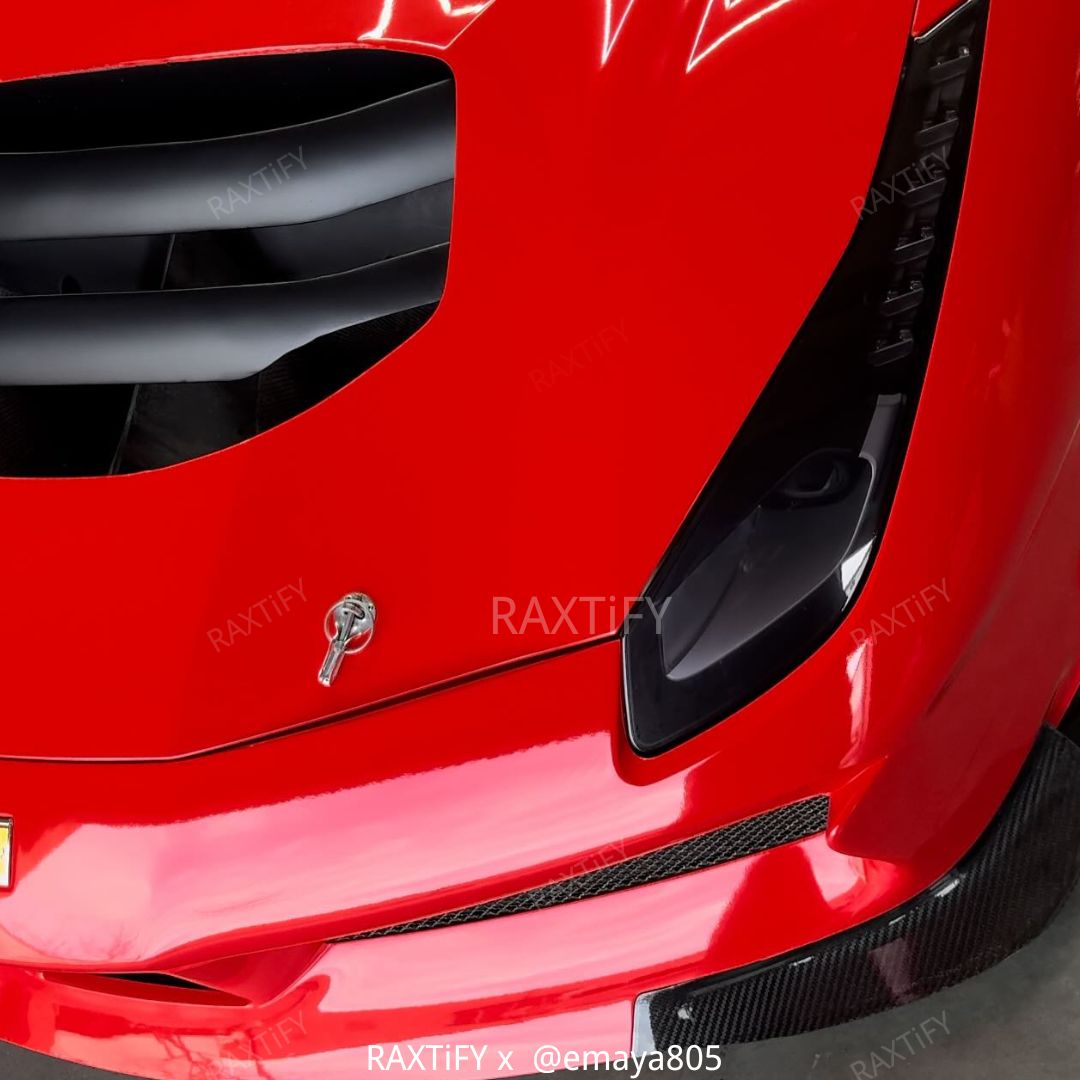 Super Gloss Ferrari Red Vinyl Wrap