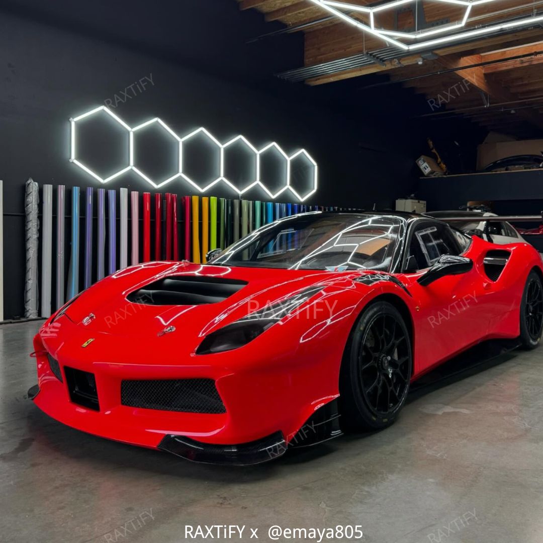 Super Gloss Ferrari Red Vinyl Wrap