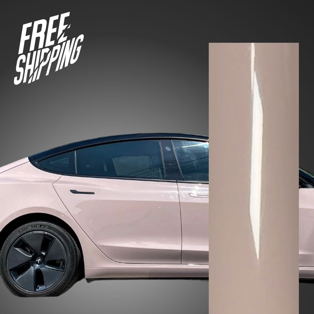 Super Gloss Pale Pink Vinyl Wrap