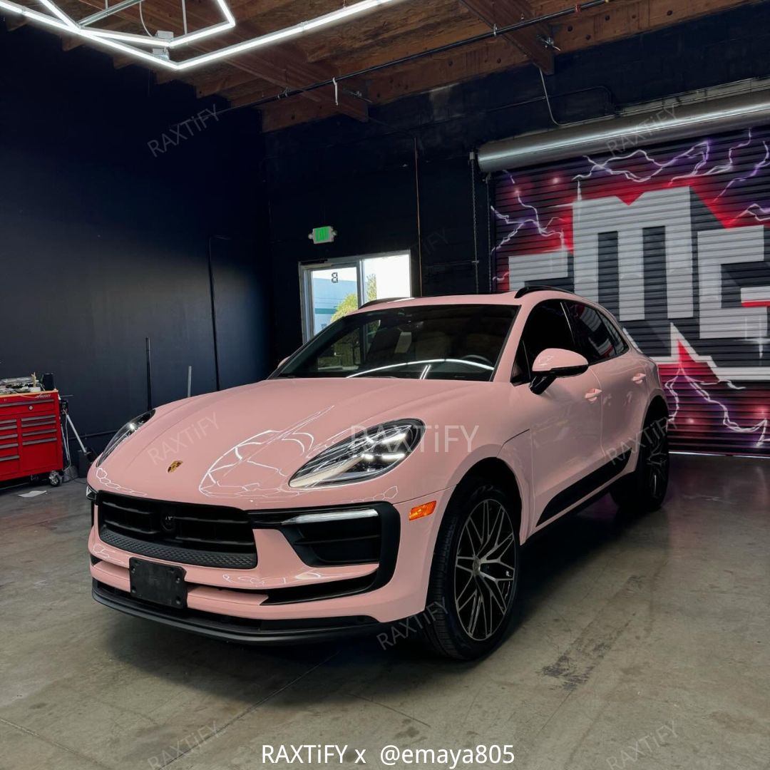 Super Gloss Pearl Pink Car Vinyl Wrap
