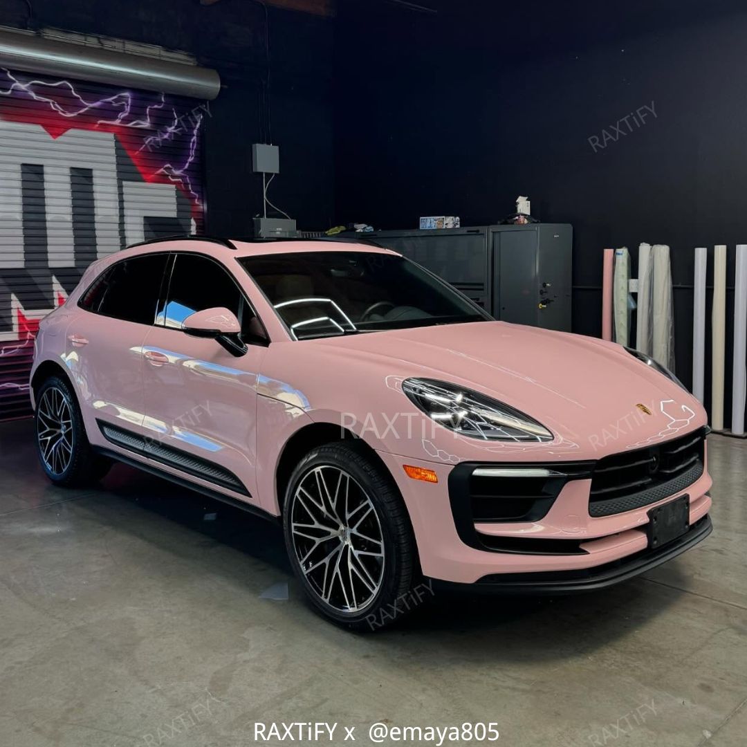 Super Gloss Pearl Pink Car Vinyl Wrap