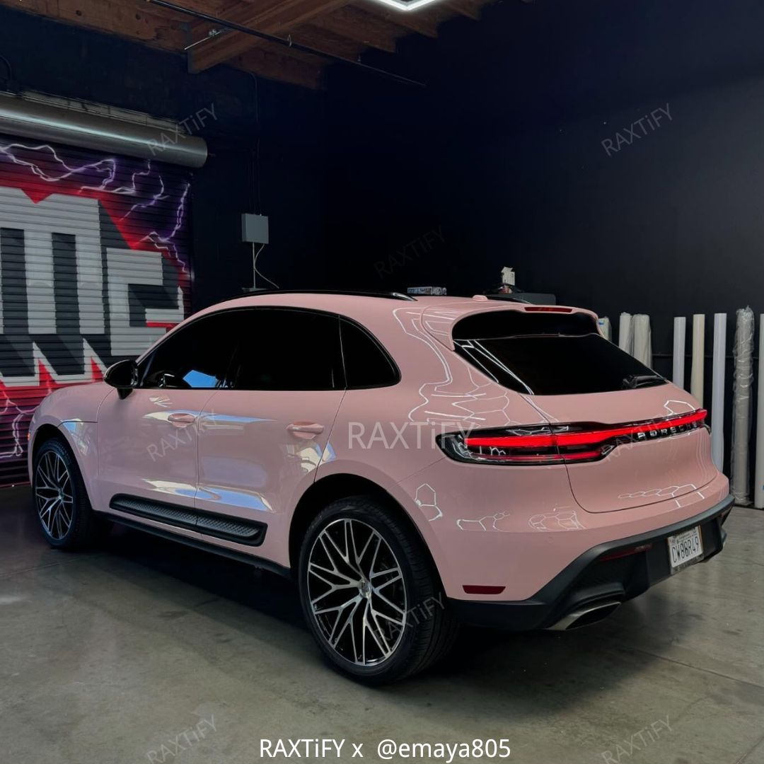 Super Gloss Pearl Pink Car Vinyl Wrap