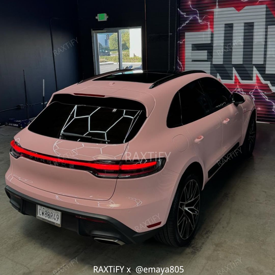 Super Gloss Pearl Pink Car Vinyl Wrap