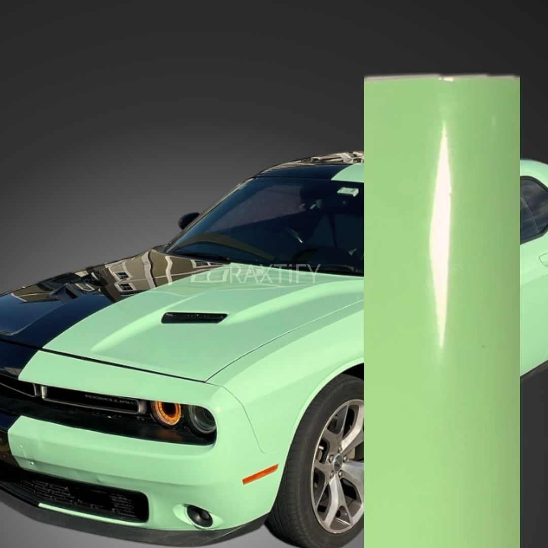 Super Gloss Sage Green Car Wrap