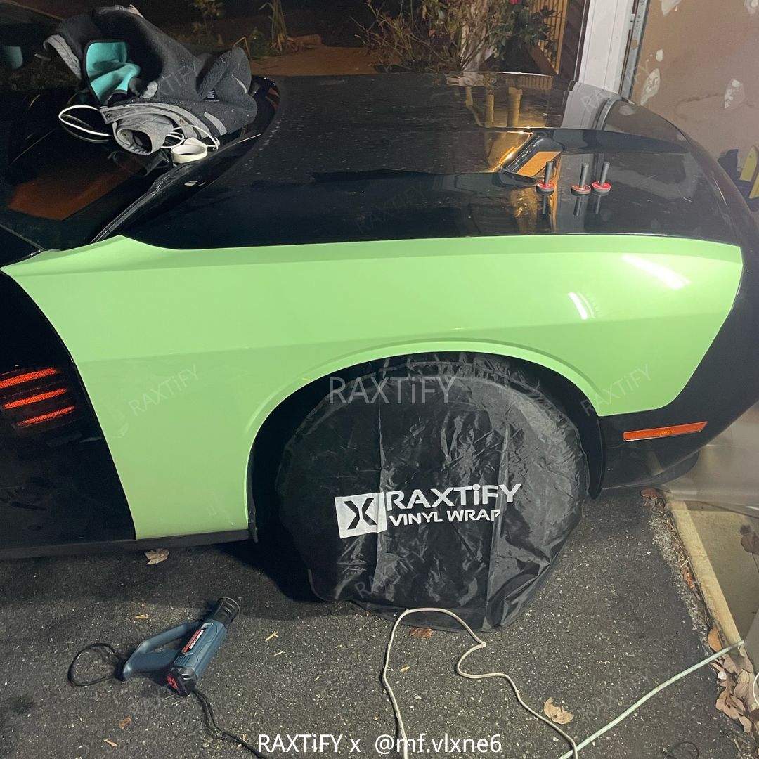 Super Gloss Sage Green Car Vinyl Wrap