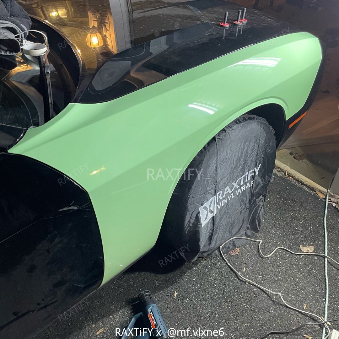 Super Gloss Sage Green Car Vinyl Wrap