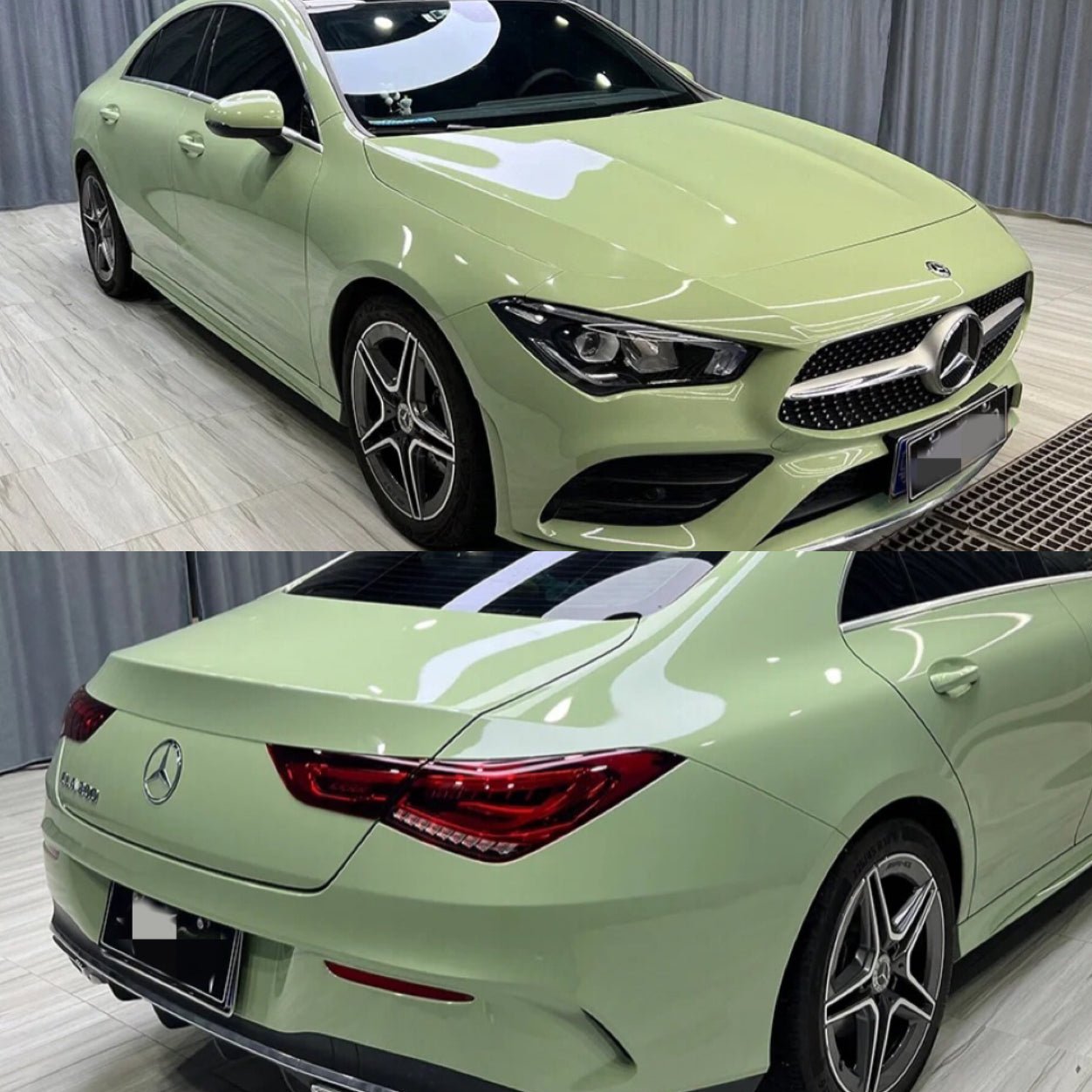 Super Gloss Sage Green Car Wrap