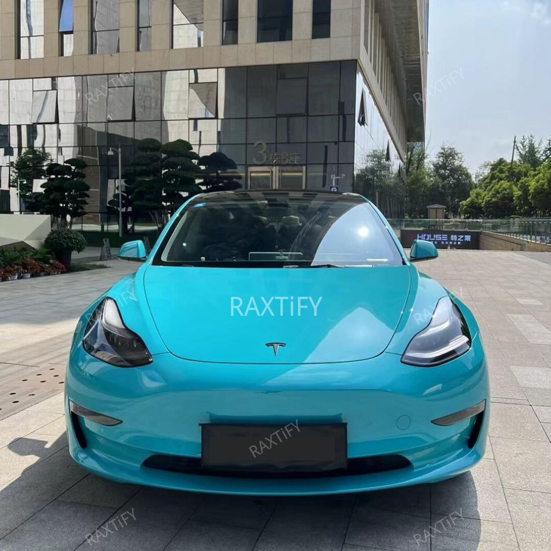 Super Gloss Sea Blue Car Wrap