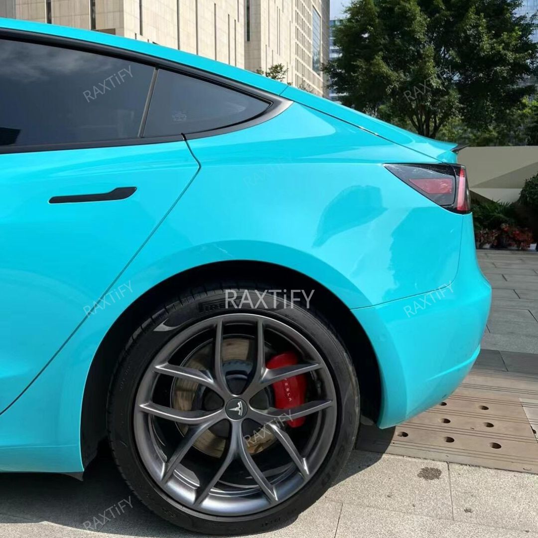 Super Gloss Sea Blue Car Wrap