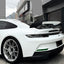 Porsche Super Matte Pure White Car Wrap  Widebody