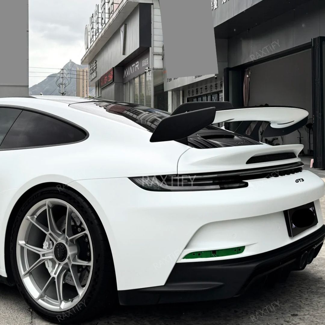 Porsche Super Matte Pure White Car Wrap  Widebody