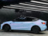 TESLA wrapped in Color Shift Satin Chameleon Blue Vinyl Wrap