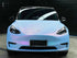 TESLA wrapped in Color Shift Satin Chameleon Blue Vinyl Wrap