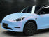 TESLA wrapped in Color Shift Satin Chameleon Blue Vinyl Wrap