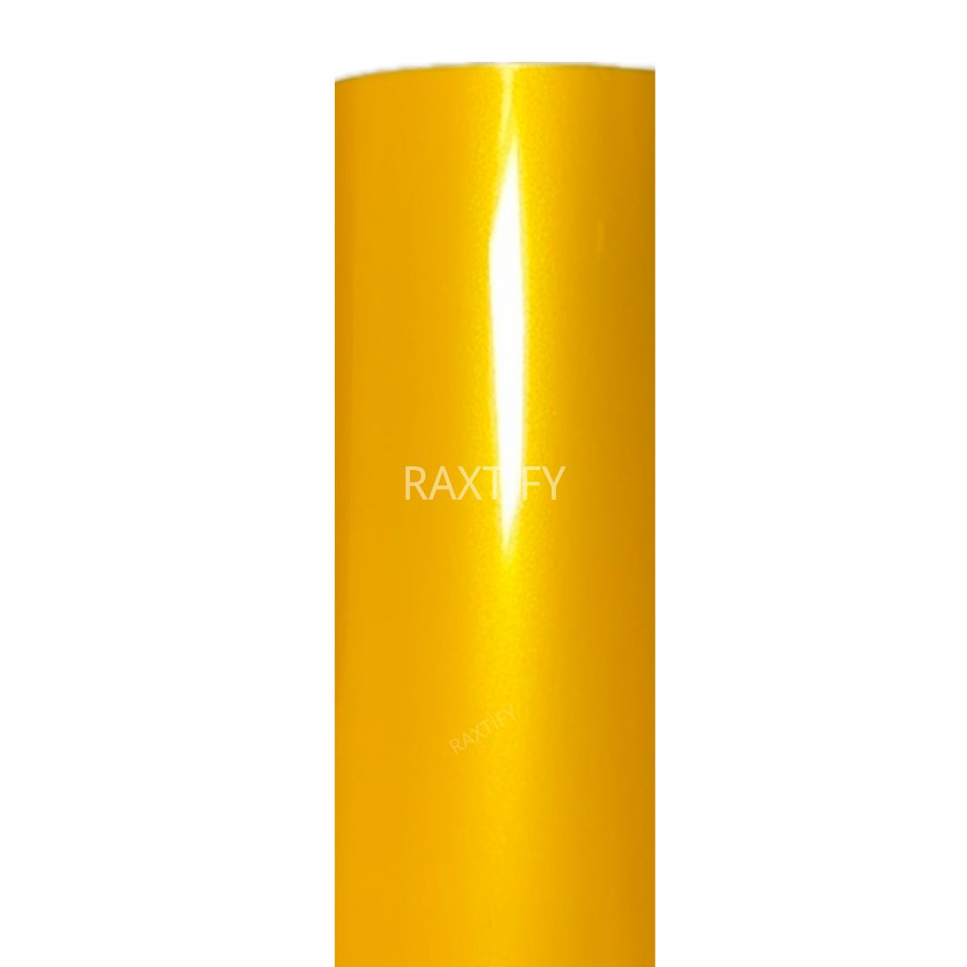 Ultra-Gloss Metallic Golden Yellow Paint Protective Film (High Grade TPU)