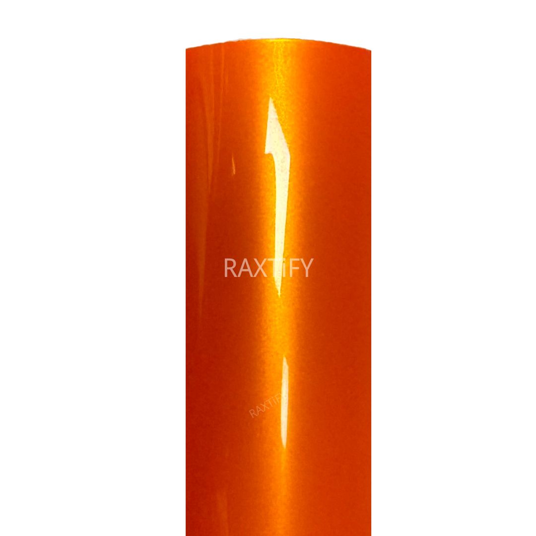 Ultra-Gloss Metallic Racing Orange Paint Protective Film (High Grade TPU)