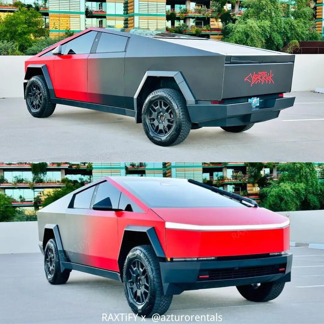 Custom Gradient Fade Wrap for Tesla Cybertruck – RAXTiFY