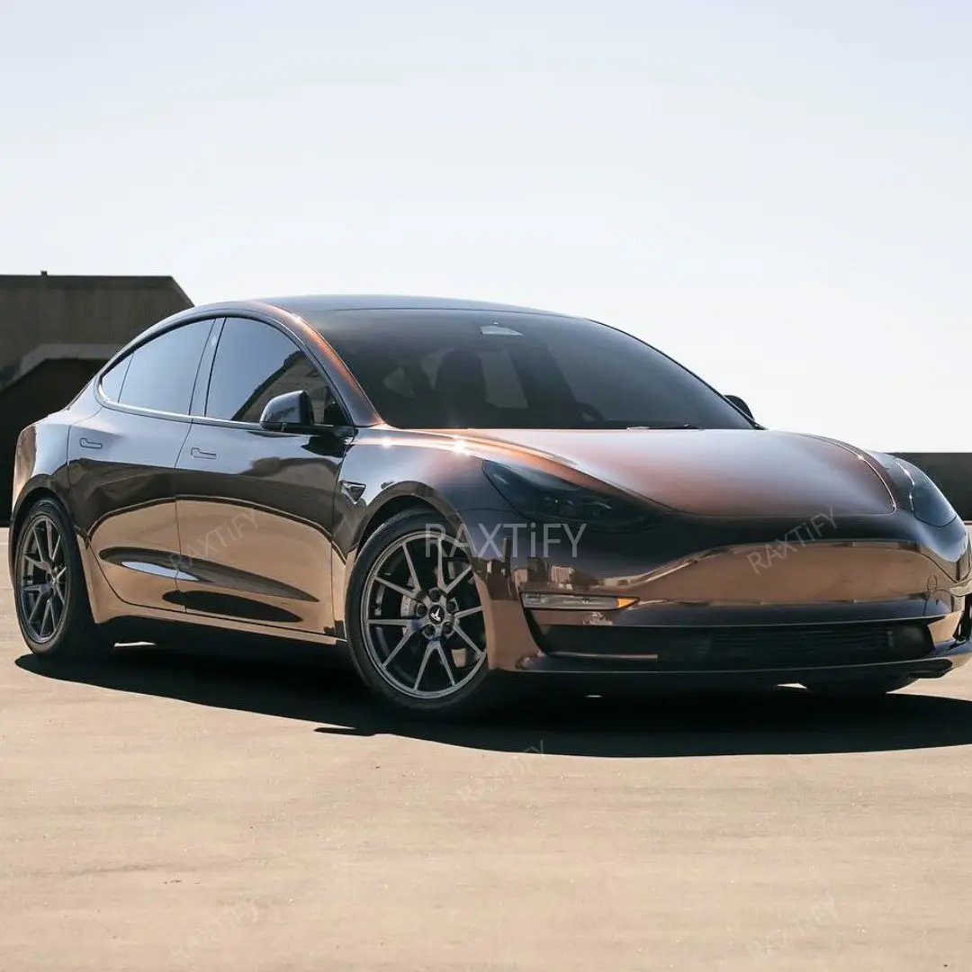 Gloss Metallic Chocolate Brown Vinyl Wrap