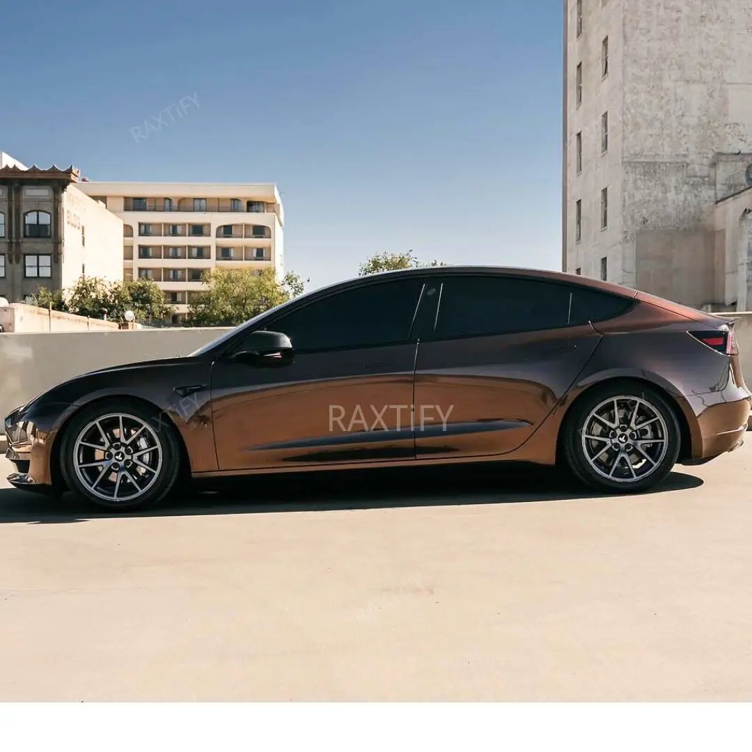 Gloss Metallic Chocolate Brown Vinyl Wrap