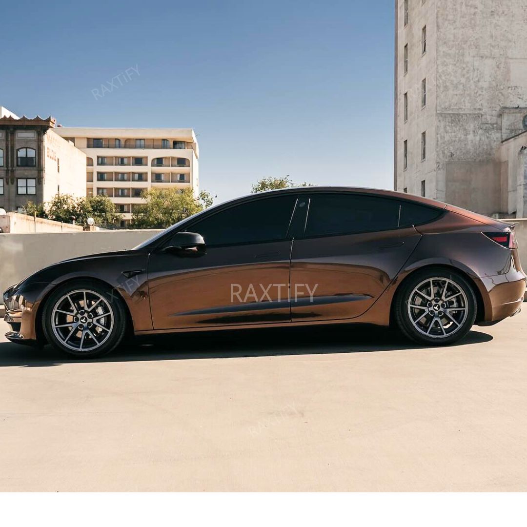 Gloss Metallic Chocolate Brown Vinyl Wrap
