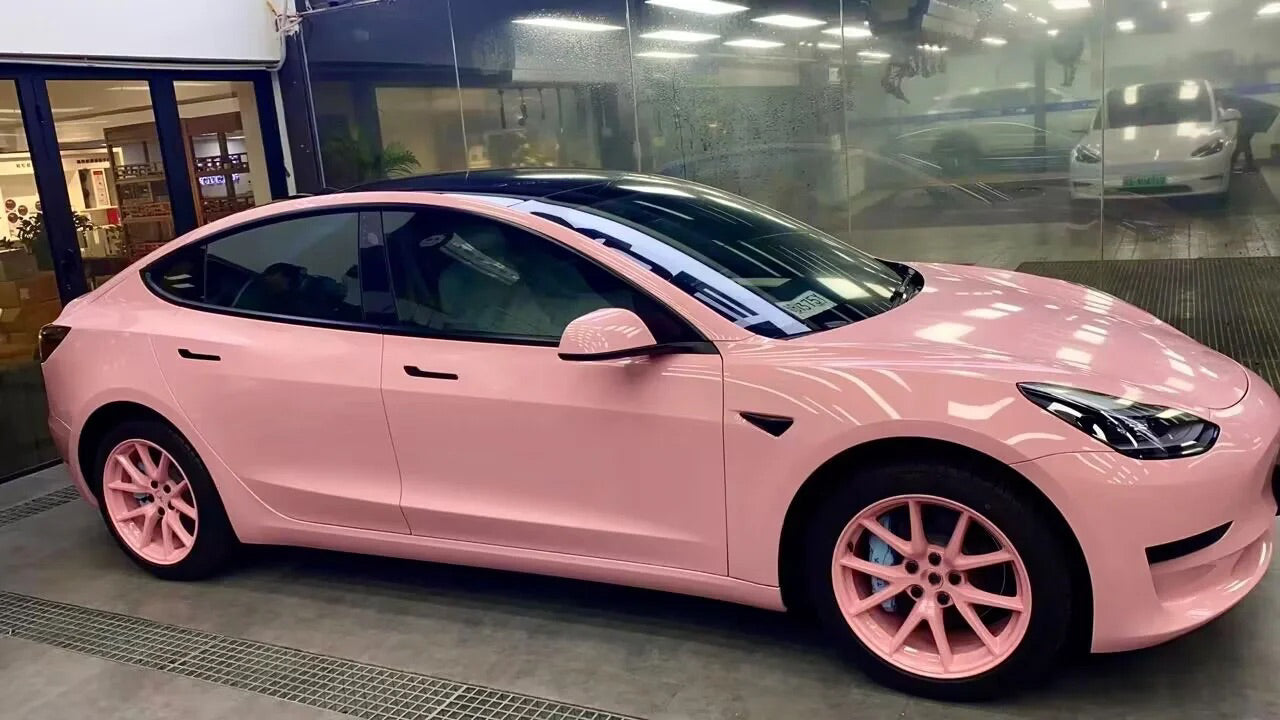 Gloss Baby Pink Vinyl Wrap