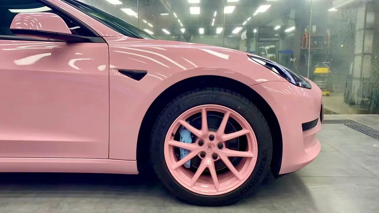Gloss Baby Pink Vinyl Wrap