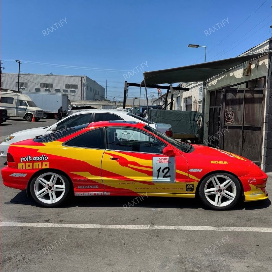 Acura in The Fast and the Furious Red Integra Livery Car Wrap
