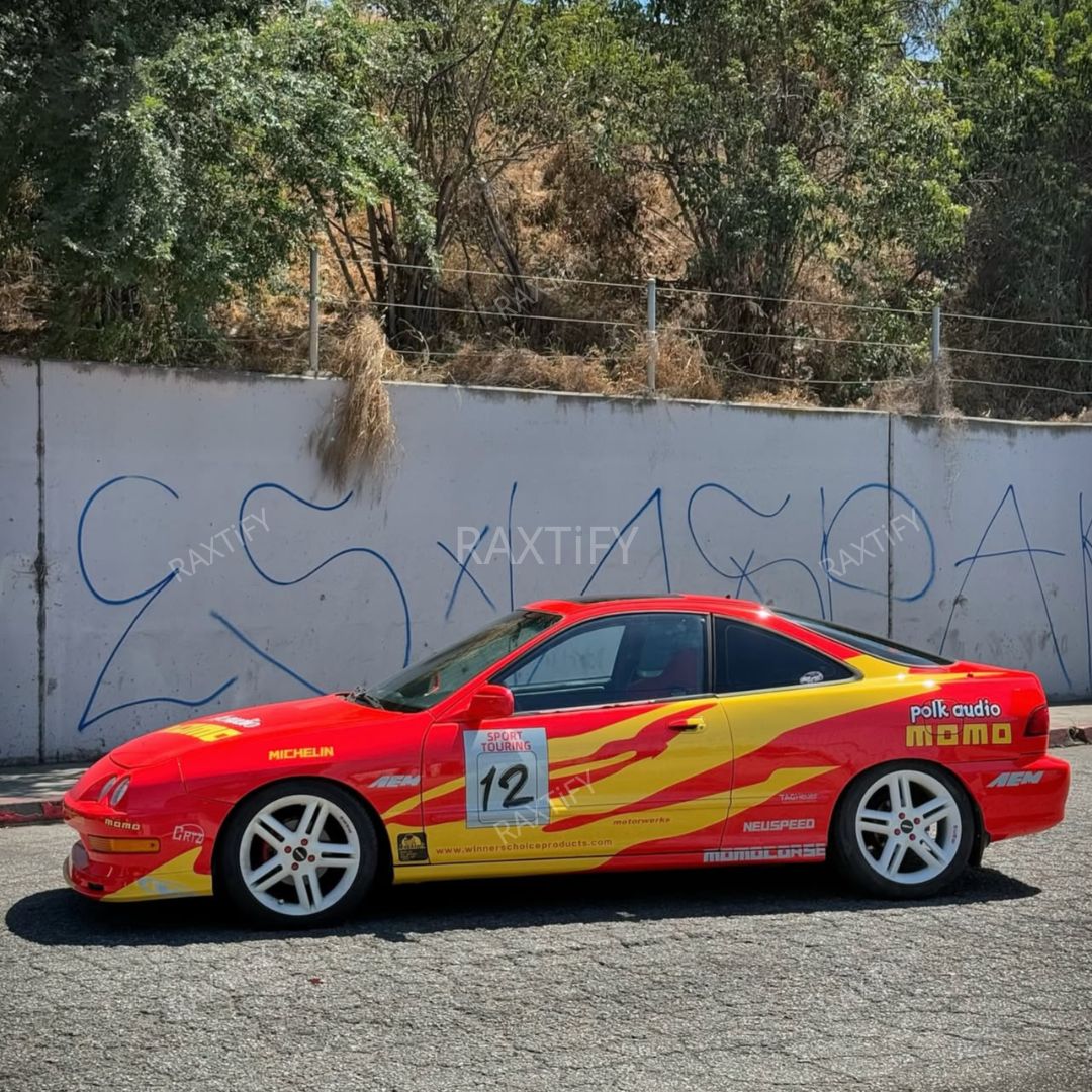 Acura in The Fast and the Furious Red Integra Livery Car Wrap