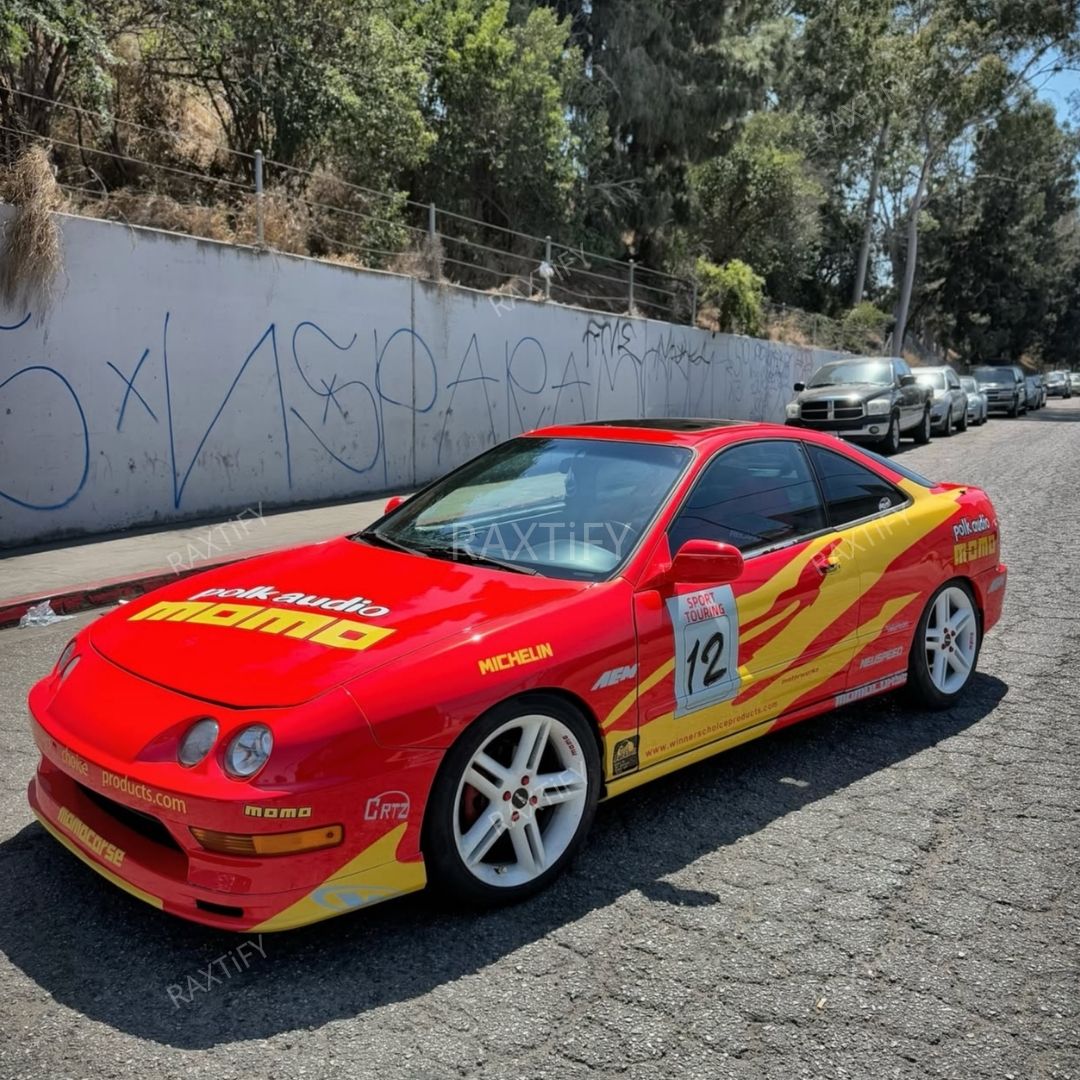 Acura in The Fast and the Furious Red Integra Livery Car Wrap