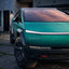 Tiffany To Black Tesla Cybertruck Gradient Wrap partial