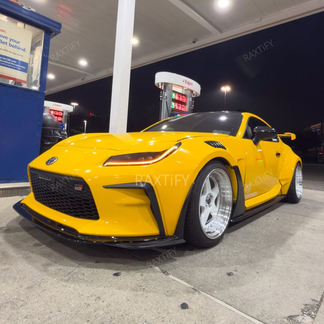 Toytoa 86 Super Gloss Sunflower Yellow Car Wrap