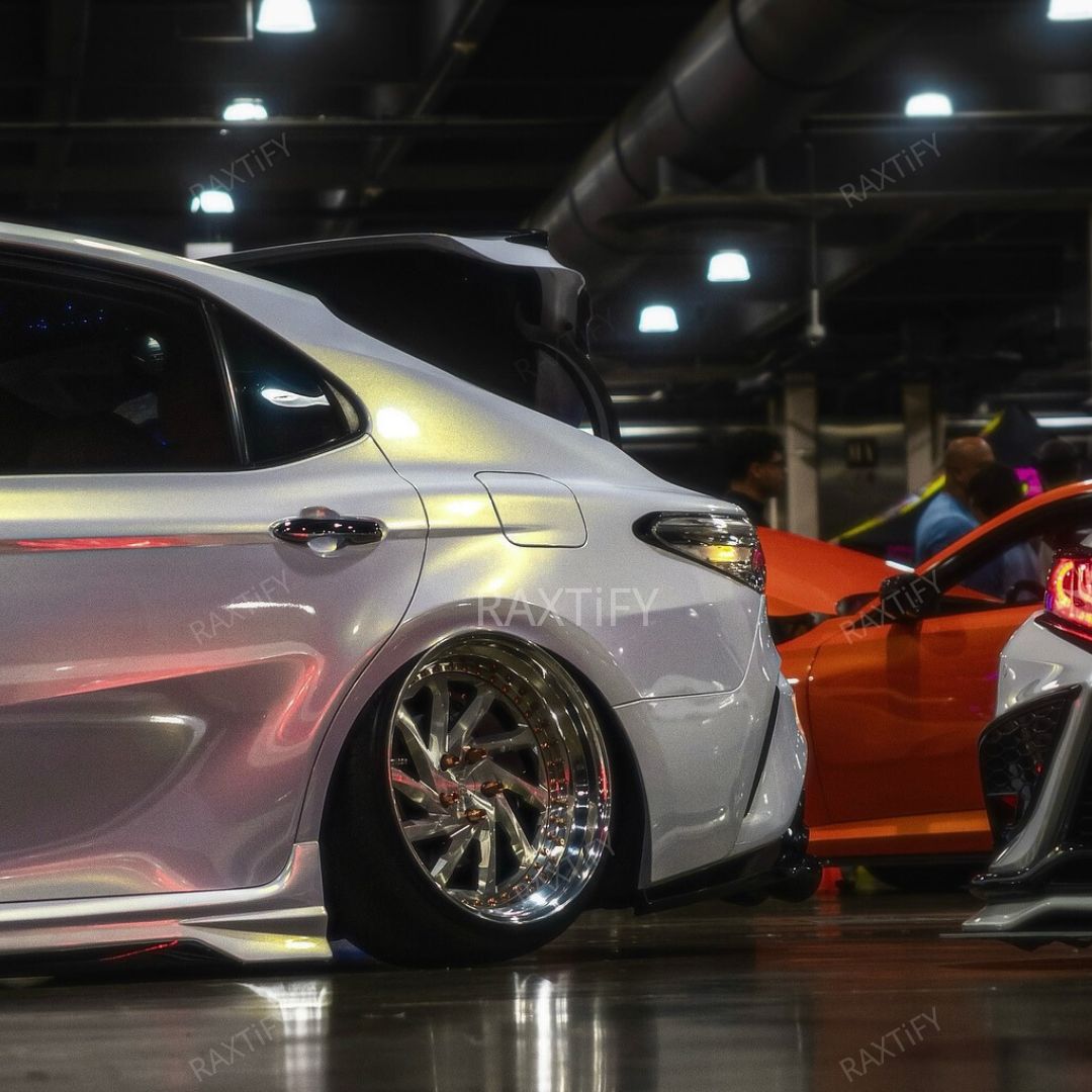 Toyota Color Shift Glitter White Gold Vinyl Wrap