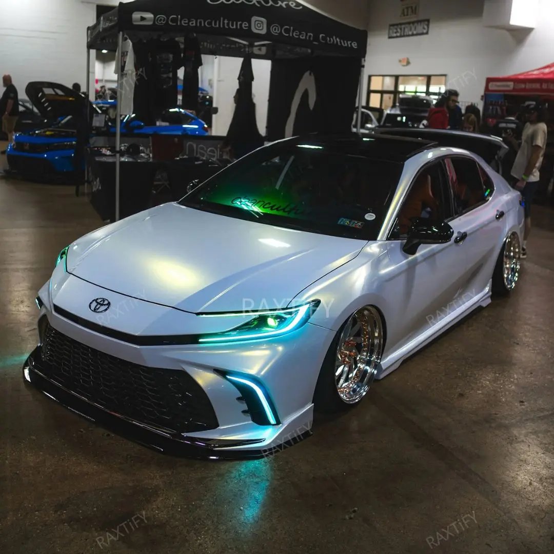 Toyota Color Shift Glitter White Gold Vinyl Wrap