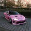Gloss Metallic Pearl Pink Car Wrap On toyota full look