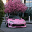 Gloss Metallic Pearl Pink Car Wrap toyota front look