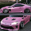 Gloss Metallic Pearl Pink Car Wrap On Toyota