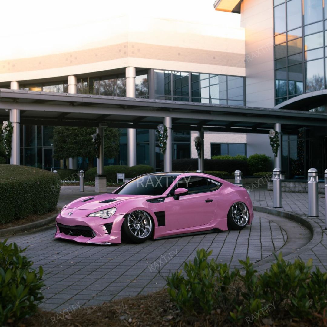 Gloss Metallic Pearl Pink Car Wrap toyota custom look