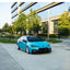 Gloss Miami Blue Vinyl Wrap Toyota front look