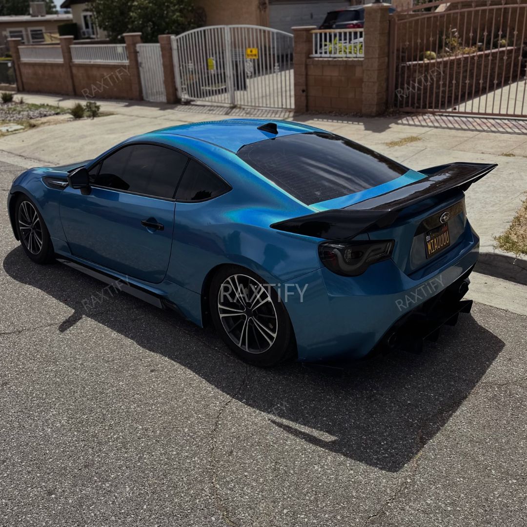 Toyota Laser Gloss Blue Vinyl Wrap