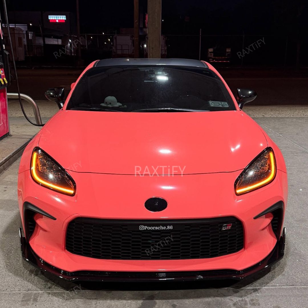 Toyota Super Gloss Coral Orange Car Wrap