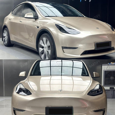 Ultra-Gloss Metallic Champagne Gold Paint Protective Film 